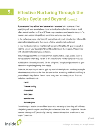 Best Practices for B2B Lead Nurturing | PDF