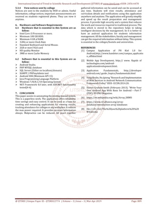 College Information System using Android | PDF