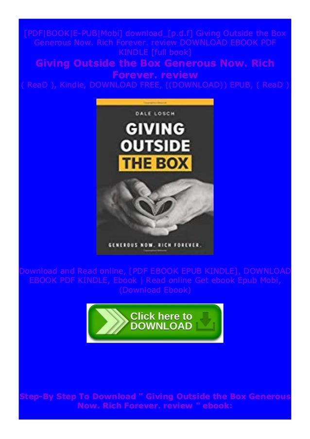 Paperback Giving Outside The Box Generous Now Rich Forever Review