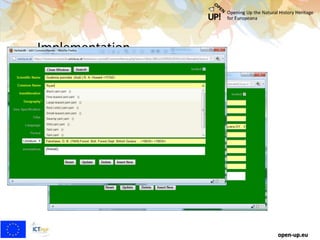 Implementation
Common Names for Annonaceae
open-up.eu
 