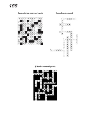 188
Remembering crossword puzzle Journalism crossword
J-Words crossword puzzle
 
