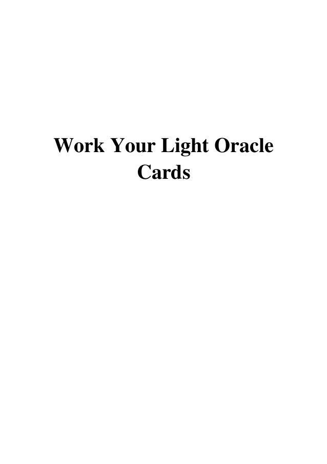 Work Your Light Oracle Cards Pdf Rebecca Campbell