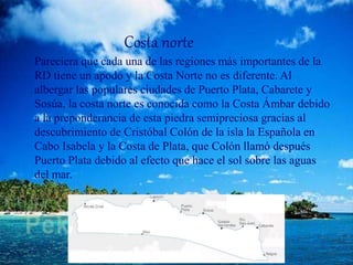 Región Centro Sur
Mientras las costas de la República Dominicana
proporcionan descanso en todo momento, Santo Domingo
y la...