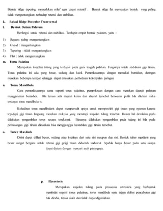 Bentuk Ridge gigi-tiruan-lengkap | DOCX