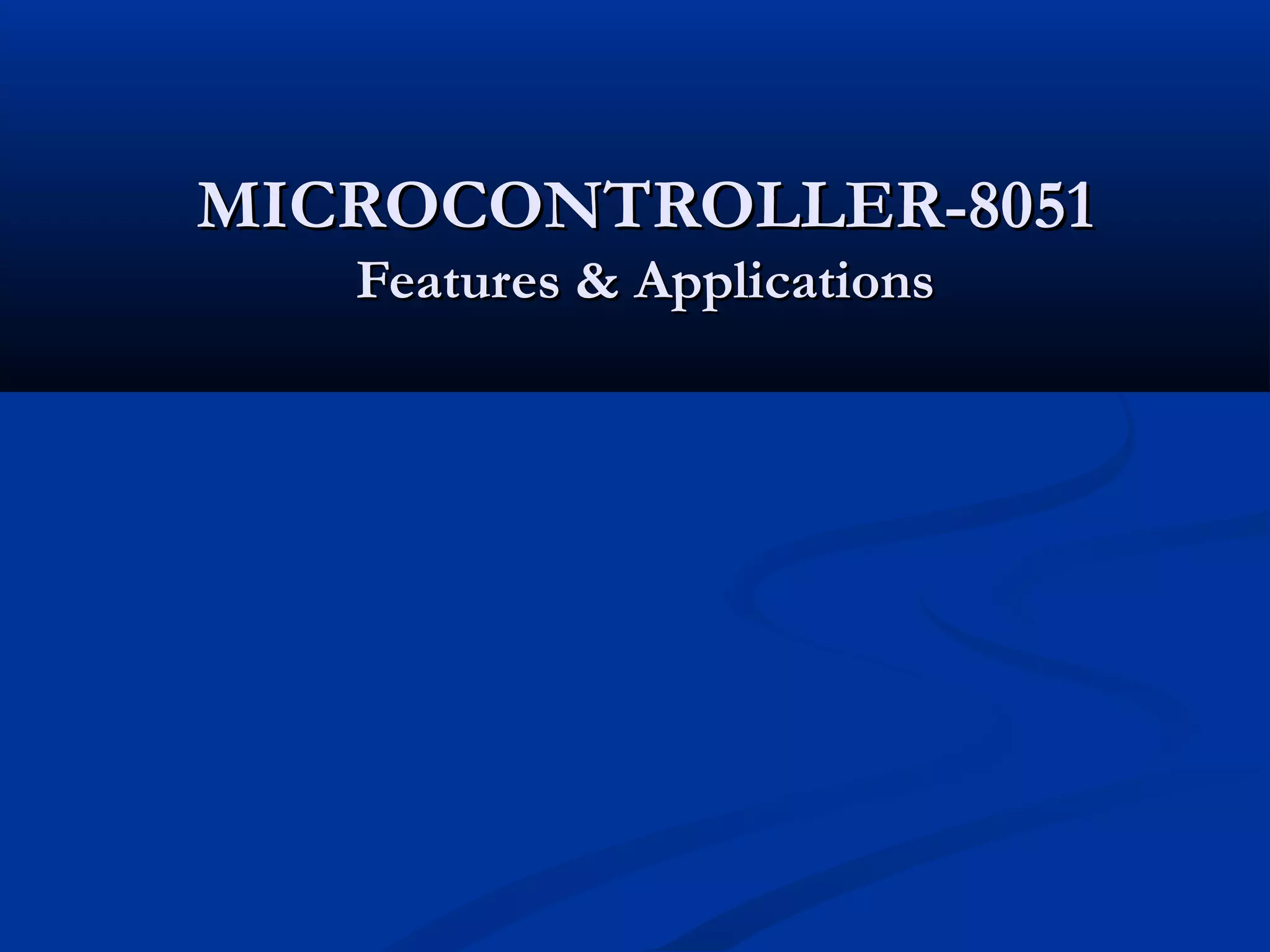 microcontroller-8051-ppt | PPT