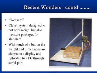 Recent Wonders contd ........Recent Wonders contd ........
 