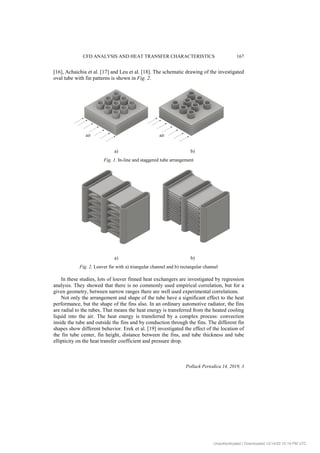CFD ANALYSIS AND HEAT TRANSFER CHARACTERISTICS OF FINNED TUBE HEAT ...
