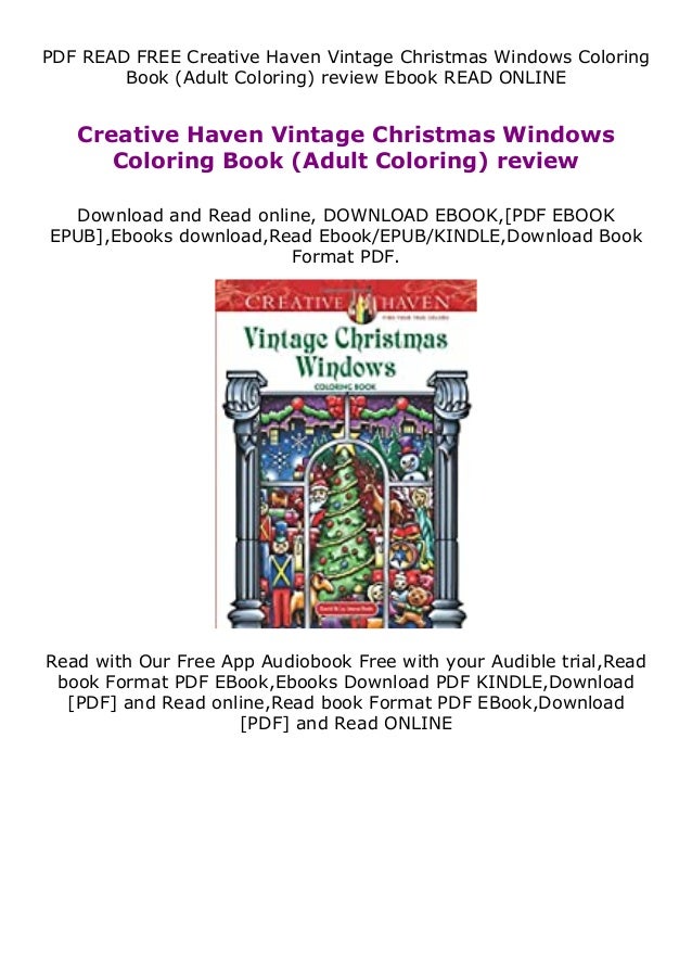 Download Hardcover Creative Haven Vintage Christmas Windows Coloring Book Ad