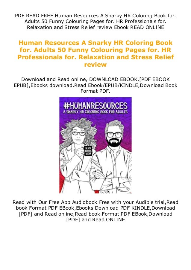 Download Read Online Human Resources A Snarky Hr Coloring Book For Adults 50