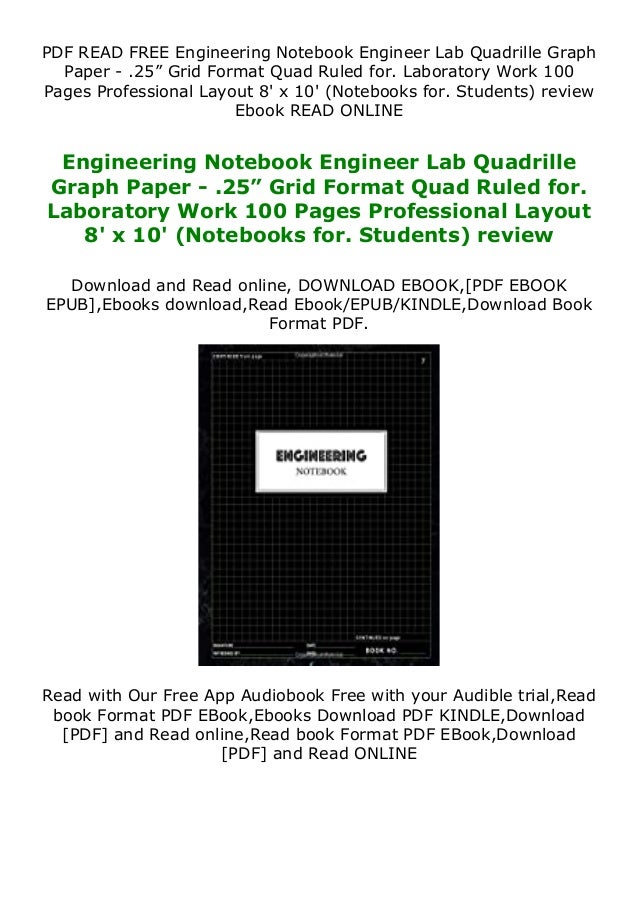 full populer_ Engineering Notebook Engineer Lab Quadrille Graph Paper