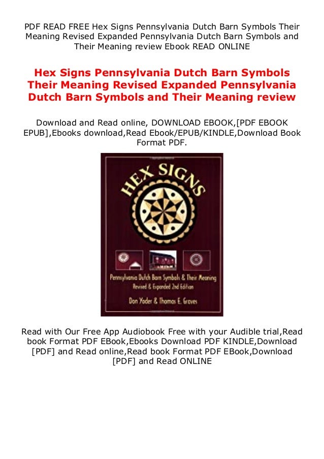 paperback_ Hex Signs Pennsylvania Dutch Barn Symbols Their Meaning
