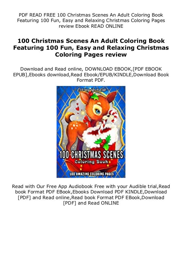 Download Hardcover 100 Christmas Scenes An Adult Coloring Book Featuring 100