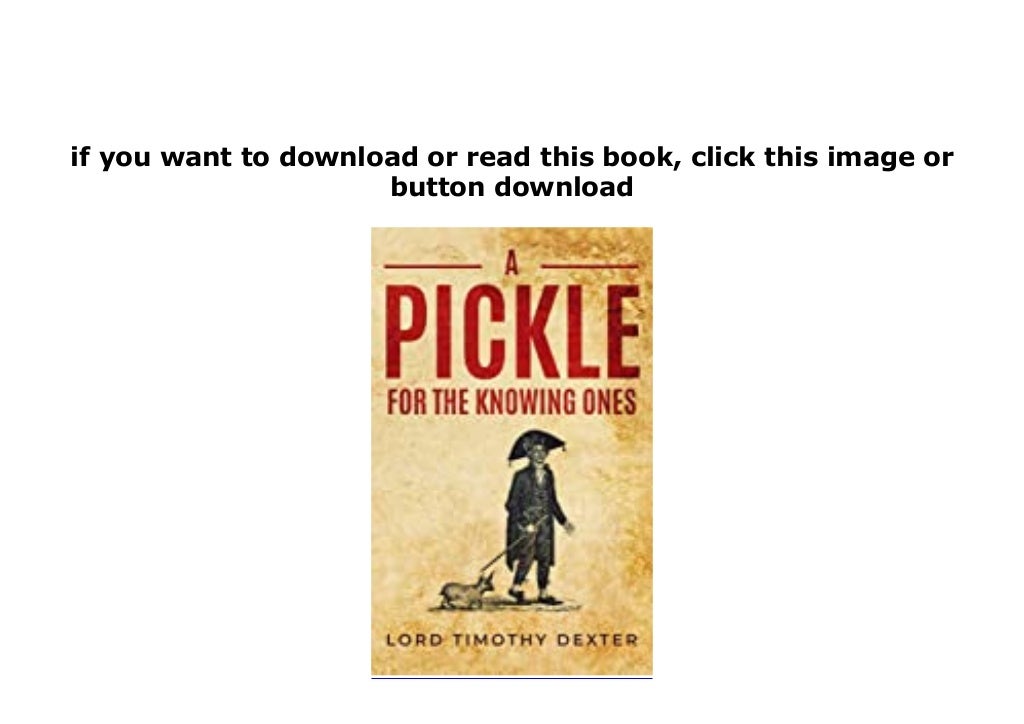 [PDF] Pickle for the Knowing Ones
