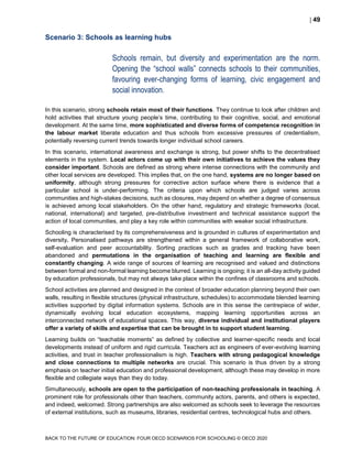 Educational Research and Innovation Back to the Future of Education FOUR OECD SCENARIOS FOR SCHOOLING