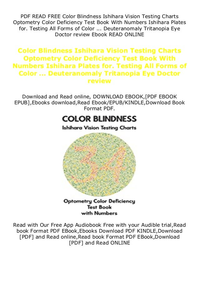 textbook_ Color Blindness Ishihara Vision Testing Charts Optometry