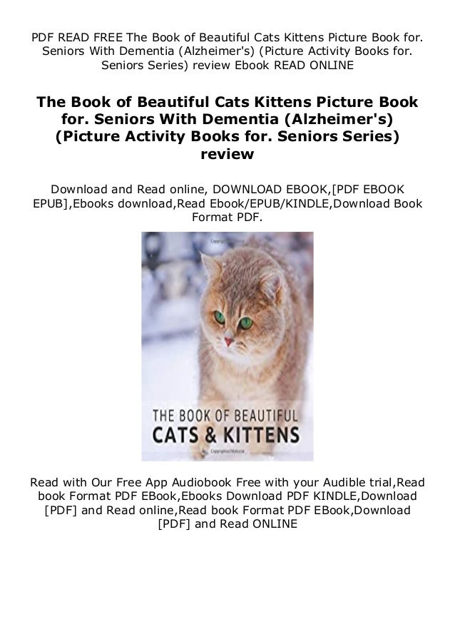 Ebook The Book Of Beautiful Cats Kittens Picture Book For Seniors