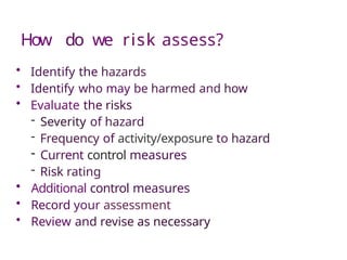 risk assessment safety awareness training | PPTX