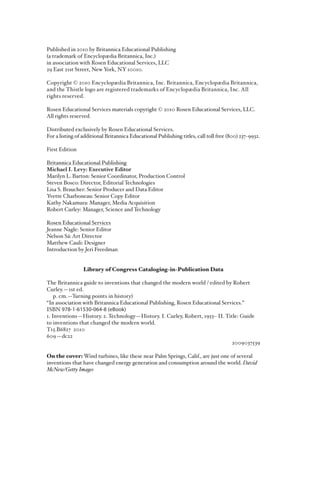 The Britannica guide to inventions that changed the modern world 1st ed ...