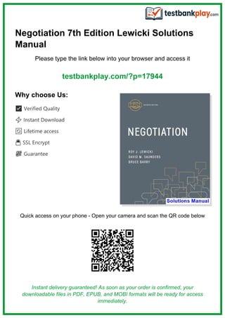 Comprehensive Guide to Negotiation Communication and Strategies from ...