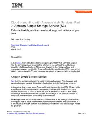 Cloud Computing With Amazon Web Services, Part 2: Storage in the Cloud ...