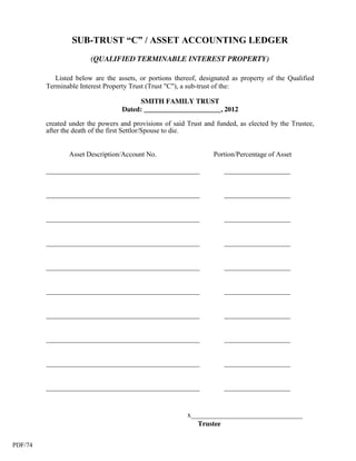 Sub Trust.pdf Smith Family Portfolio | PDF