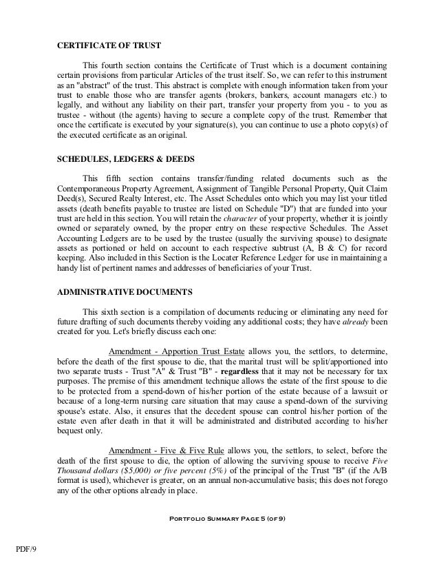 trust documents