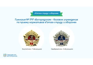 Гимназия №1797 "Богородская" - эффективная образовательная организация