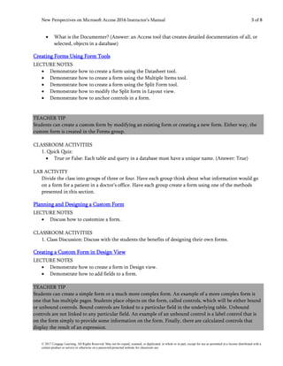 Comprehensive Guide to Microsoft Office 365 and Access 2016 ...