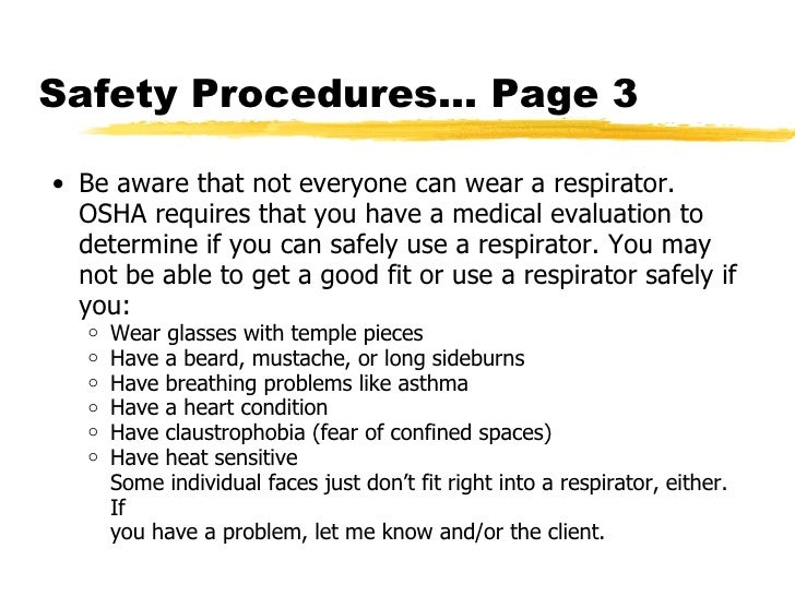 OSHA Respiratory Protection
