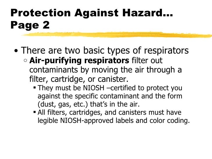 OSHA Respiratory Protection