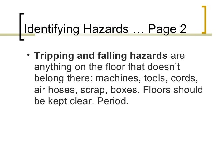 OSHA Good Housekeeping