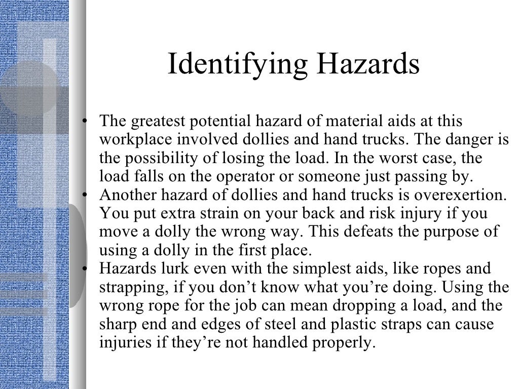 OSHA Material Handling