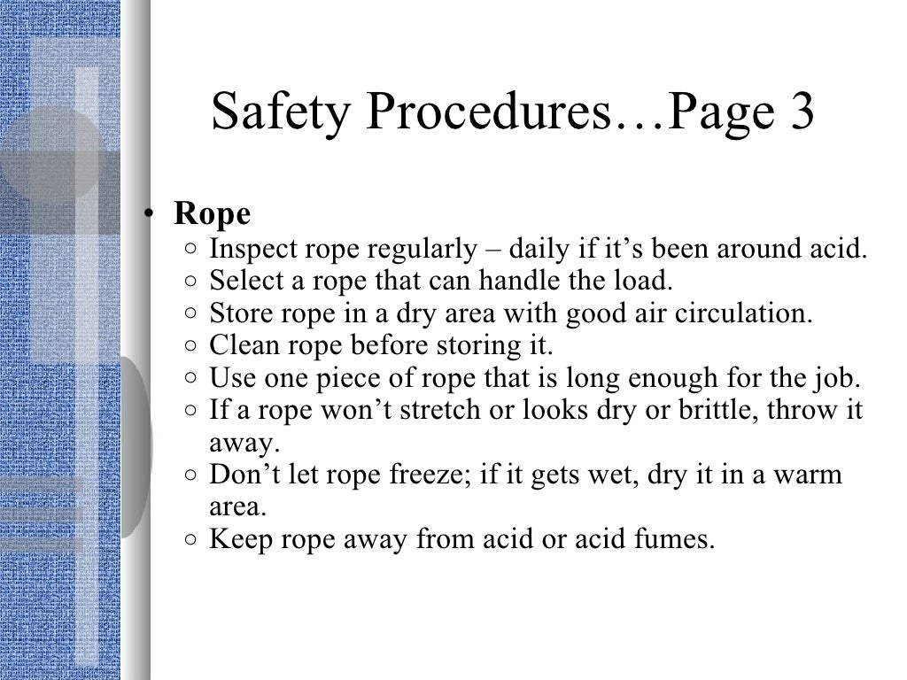 OSHA Material Handling