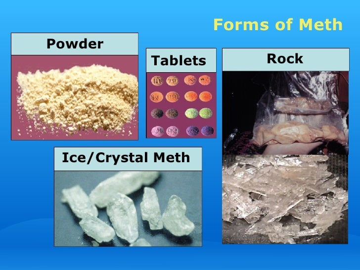 Forms Of Meth - Image Copyright SlideShareCdn.Com Forms Of Meth - Image Copyright SlideShareCdn.Com