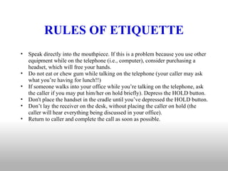 Etiquette While Using Computer Office Etiquette for Employees | PPT