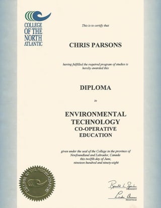Env Tech Diploma