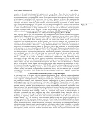 The Impact of Nutrition on Public Health (www.kiu.ac.ug) | PDF