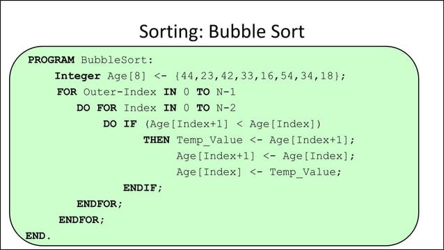 Advanced Sorting Algorithms | PPTX