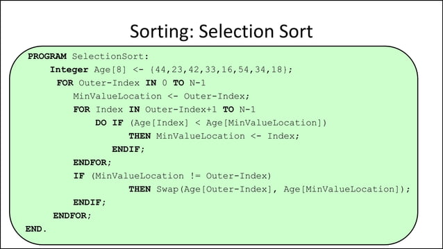 Advanced Sorting Algorithms | PPTX