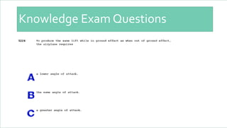 Knowledge Exam Questions
 