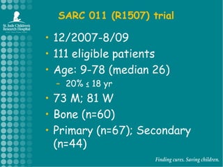 The Combinations Problem in Cancer: Rhabdo as an example