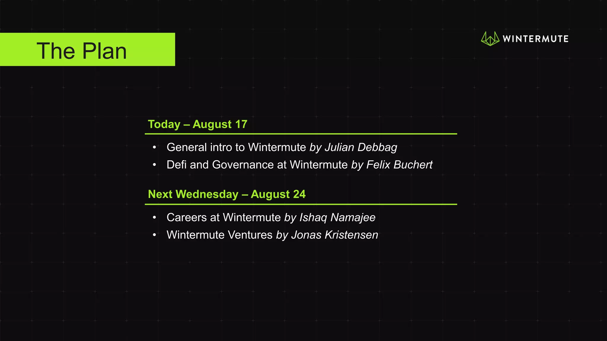 Intro to Wintermute | PPTX