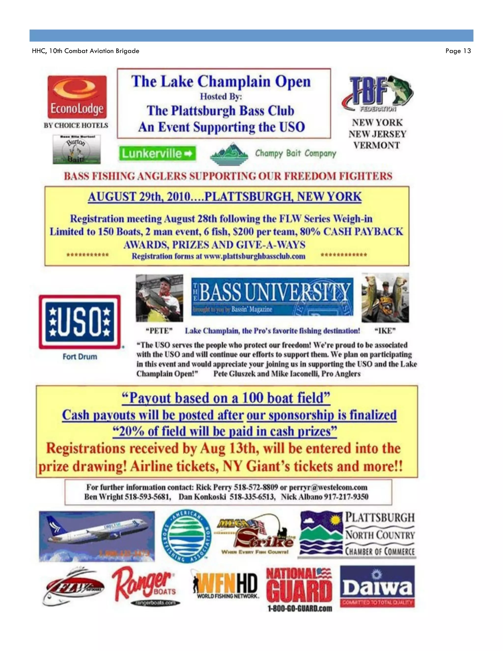 HHC, 10th Combat Aviation Brigade   Page 13
 