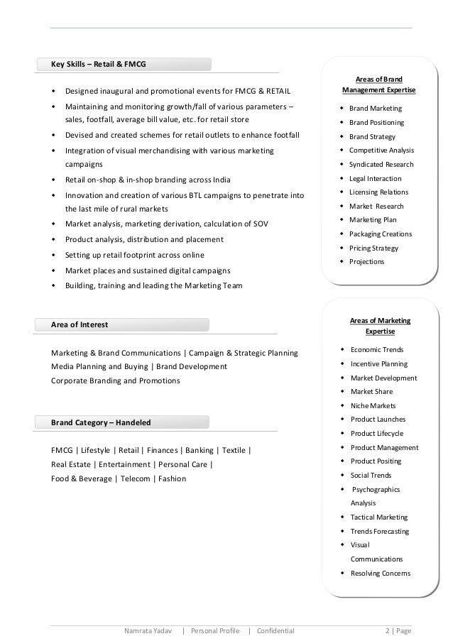 namrata_media marketing brand communications cv key qualifications cv