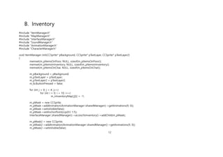 Appendix Code (Appendix_Codes) Game Programming Portfolio - Soobum Lee | PDF