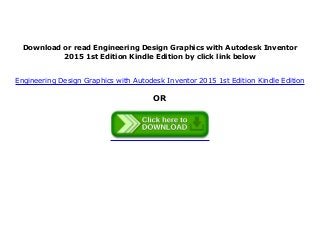 engineering design graphics with autodesk inventor 2015