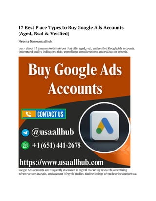 17 Best Place Types to Buy Google Ads Accounts (Aged, Real & Verified).docx