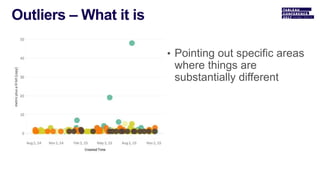• Pointing out specific areas
where things are
substantially different
 