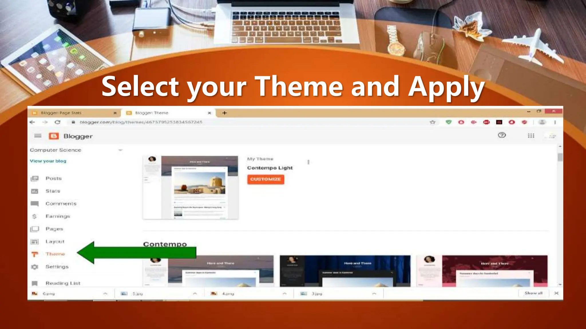 Select your Theme and Apply
 