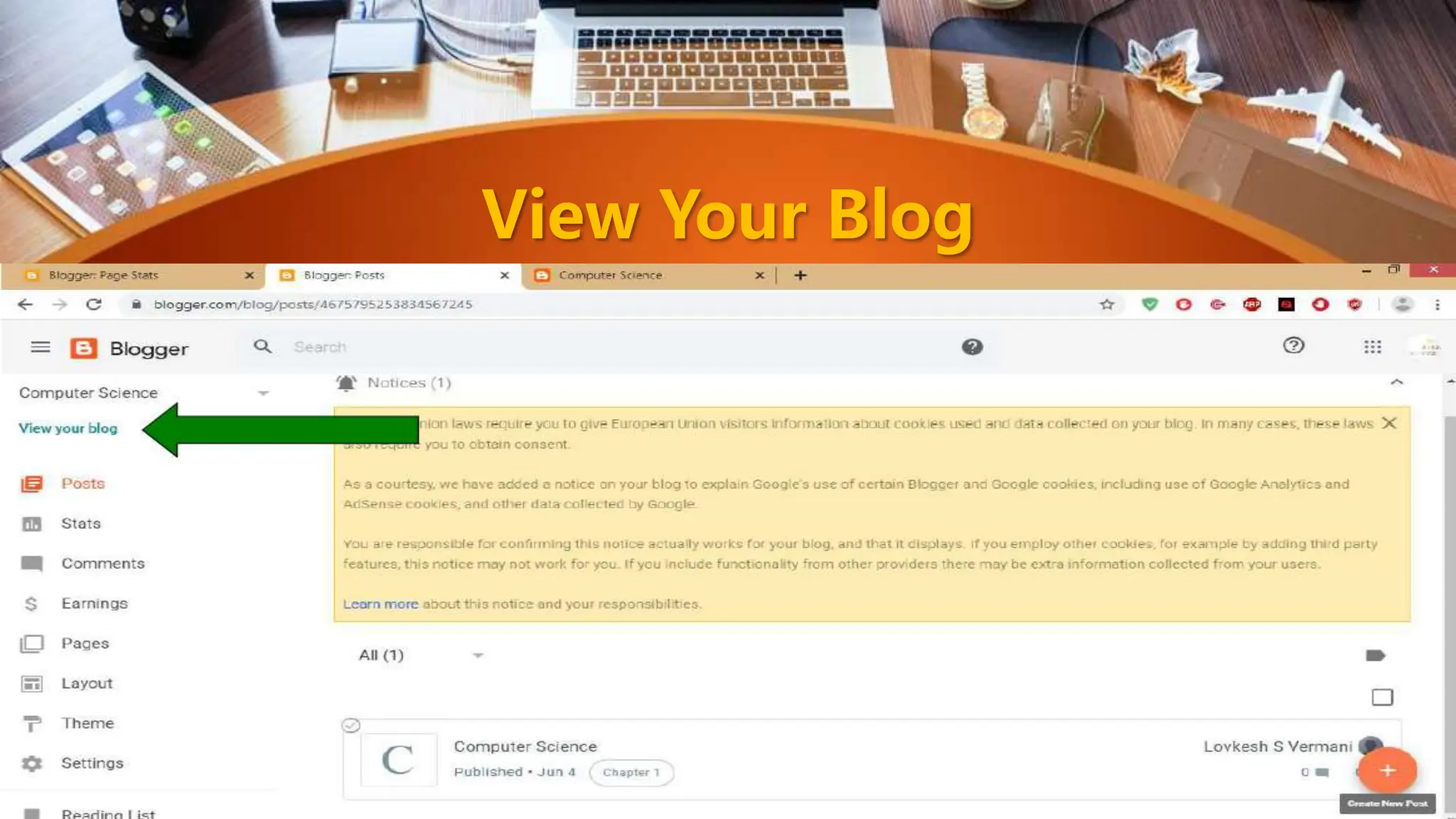 View Your Blog
 